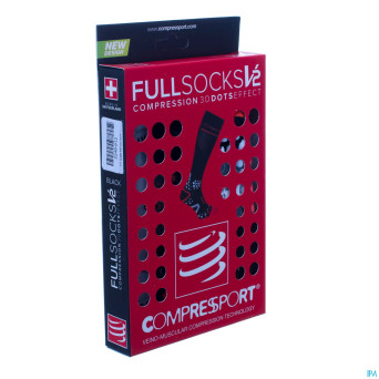 Compressport full socks black 5xl