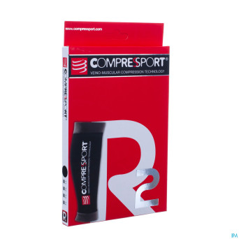 Compressport calf r2 black t0