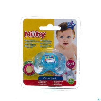 Nuby c sucette pp silicone mini brite ovale   0-6m