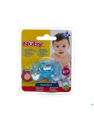Nuby c sucette pp silicone mini brite ovale   0-6m