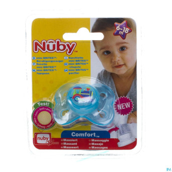 Nuby c sucette pp silicone mini brite ovale  6-18m