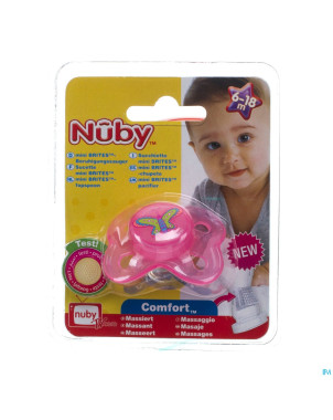 Nuby c sucette pp silicone mini brite ovale  6-18m