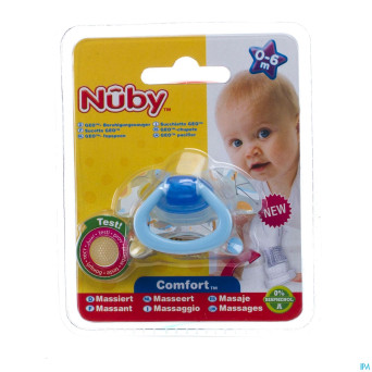 Nuby c sucette pp silicone geo ortho  0-6m
