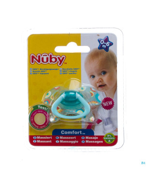Nuby c sucette pp silicone geo ortho  0-6m