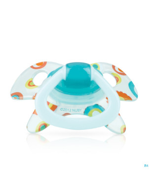 Nuby c sucette pp silicone geo ortho  0-6m