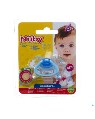 Nuby c sucette pp silicone geo ortho 6-18m