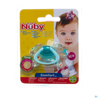 Nuby c sucette pp silicone geo ortho 6-18m