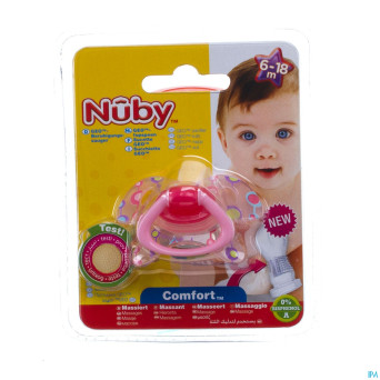 Nuby c sucette pp silicone geo ortho 6-18m