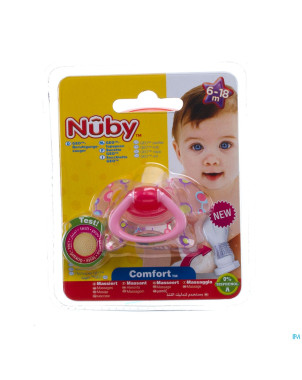 Nuby c sucette pp silicone geo ortho 6-18m