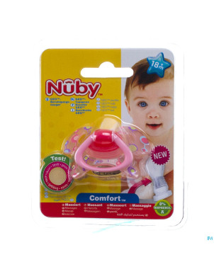 Nuby c sucette pp silicone geo ortho +18m