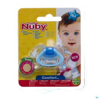 Nuby c sucette pp silicone geo ortho +18m