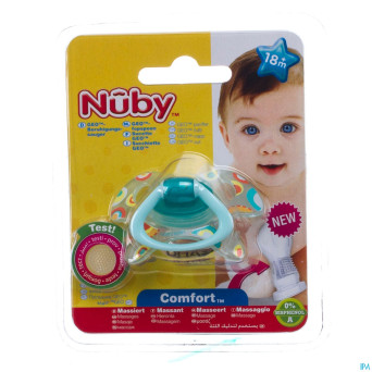 Nuby c sucette pp silicone geo ortho +18m