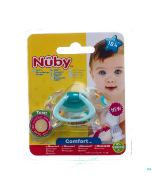 Nuby c sucette pp silicone geo ortho +18m