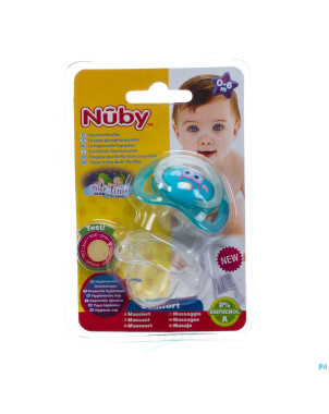 Nuby c sucette polyprop. ortho lumineuse 0-6m