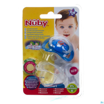 Nuby c sucette polyprop. ortho lumineuse 0-6m
