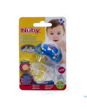 Nuby c sucette polyprop. ortho lumineuse 0-6m