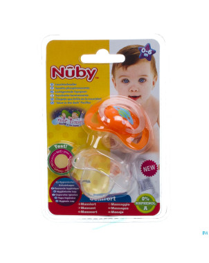 Nuby c sucette polyprop. ortho lumineuse 0-6m