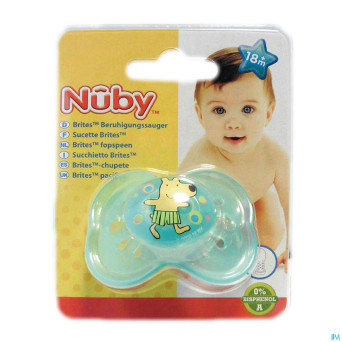 Nuby c sucette pp silicone brite ovale  +18m