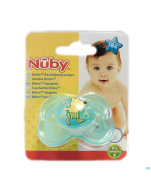 Nuby c sucette pp silicone brite ovale  +18m