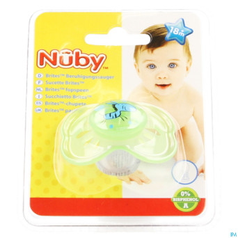 Nuby c sucette pp silicone brite ovale  +18m