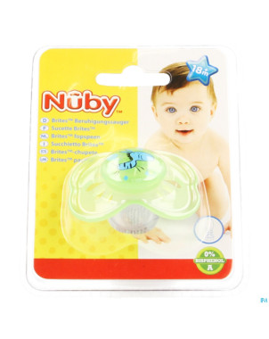 Nuby c sucette pp silicone brite ovale  +18m