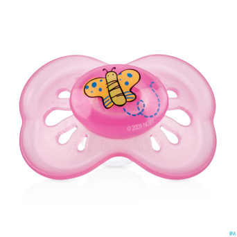 Nuby c sucette pp silicone brite ovale  +18m