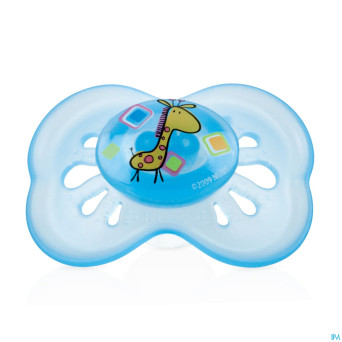 Nuby c sucette pp silicone brite ovale  +18m