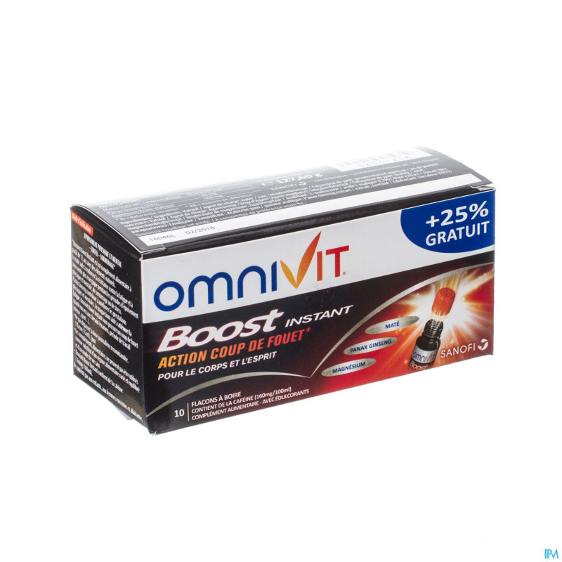 Omnivit boost instant fl  8x15ml + 2 gratuit