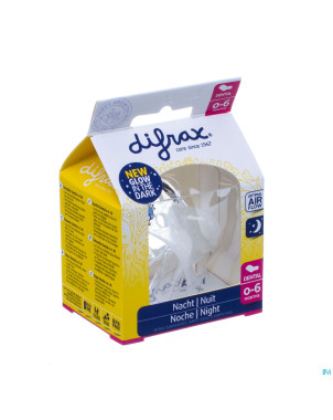 Difrax sucette dental 0-6m nuit