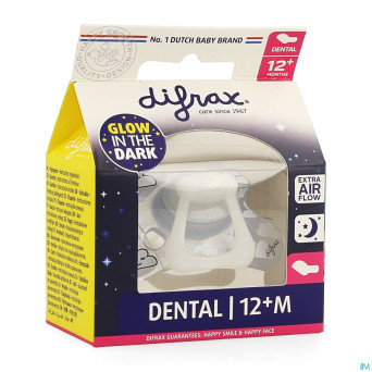 Difrax sucette dental +12m nuit