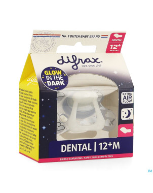 Difrax sucette dental +12m nuit
