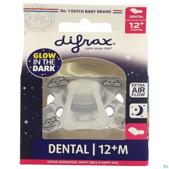 Difrax sucette dental +12m nuit