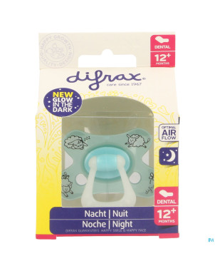 Difrax sucette dental +12m nuit