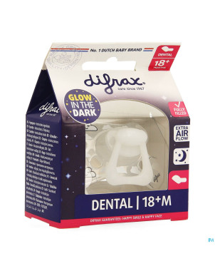 Difrax sucette dental +18m nuit