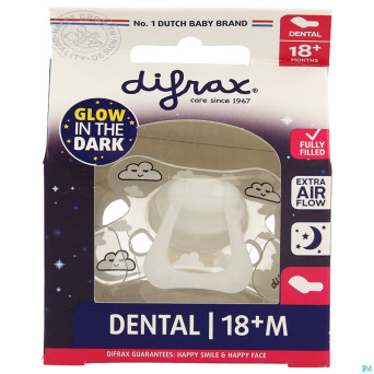 Difrax sucette dental +18m nuit