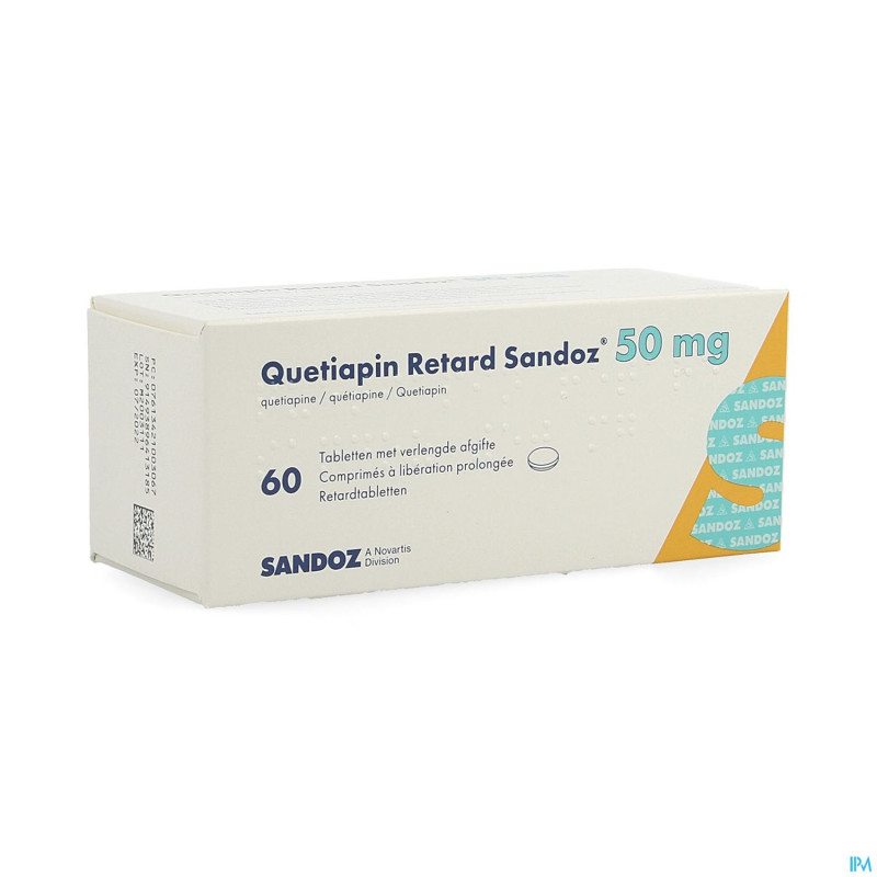 Quetiapin retard sandoz  50mg lib.prol.   comp  60