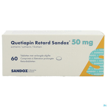 Quetiapin retard sandoz  50mg lib.prol.   comp  60