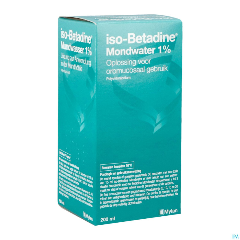 Iso betadine 1% nf sol bucc 200ml  ready to use