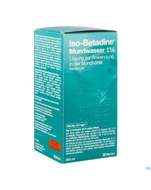 Iso betadine 1% nf sol bucc 200ml  ready to use