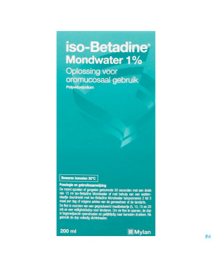 Iso betadine 1% nf sol bucc 200ml  ready to use