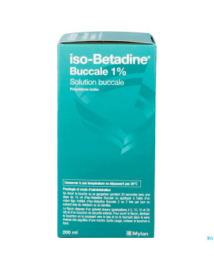 Iso betadine 1% nf sol bucc 200ml  ready to use