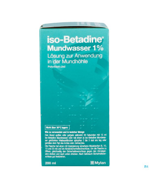 Iso betadine 1% nf sol bucc 200ml  ready to use