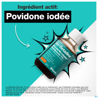 Iso betadine 1% nf sol bucc 200ml  ready to use