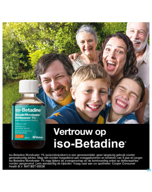 Iso betadine 1% nf sol bucc 200ml  ready to use