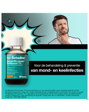 Iso betadine 1% nf sol bucc 200ml  ready to use