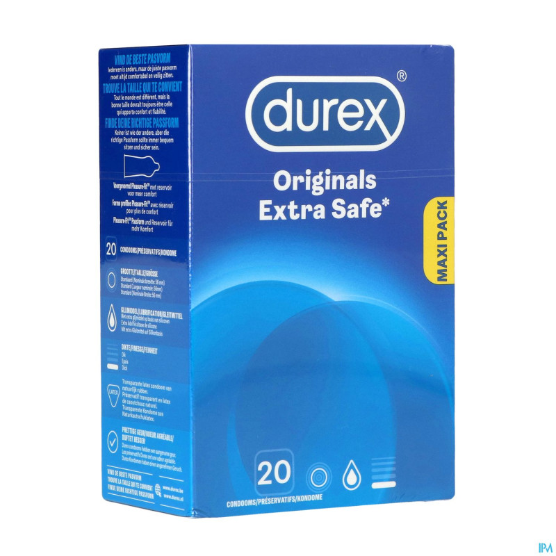 Durex extra safe    preservatifs 20