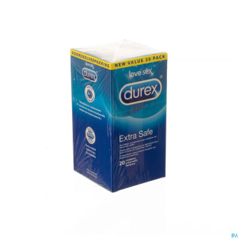Durex extra safe    preservatifs 20
