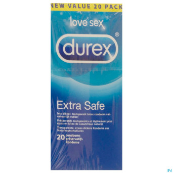 Durex extra safe    preservatifs 20