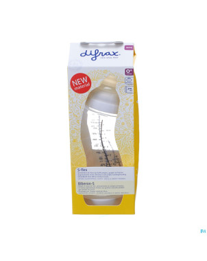 Difrax biberon-s natural blanc 310ml