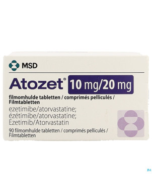 Atozet 10mg/20mg comp pell 90